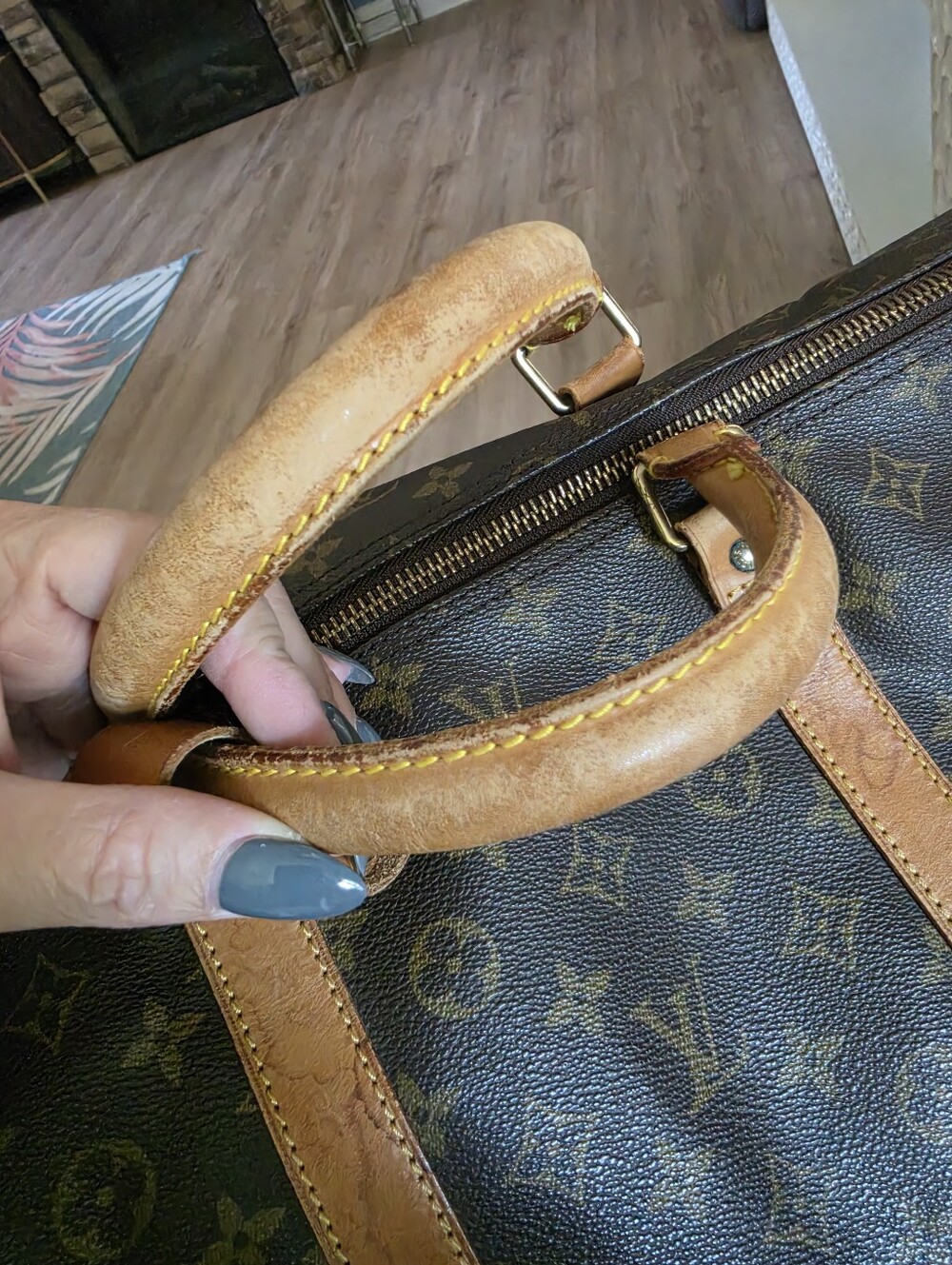 Louis Vuitton Monogram Canvas Duffel Bag in Brown and Tan - Picture 12 of 15